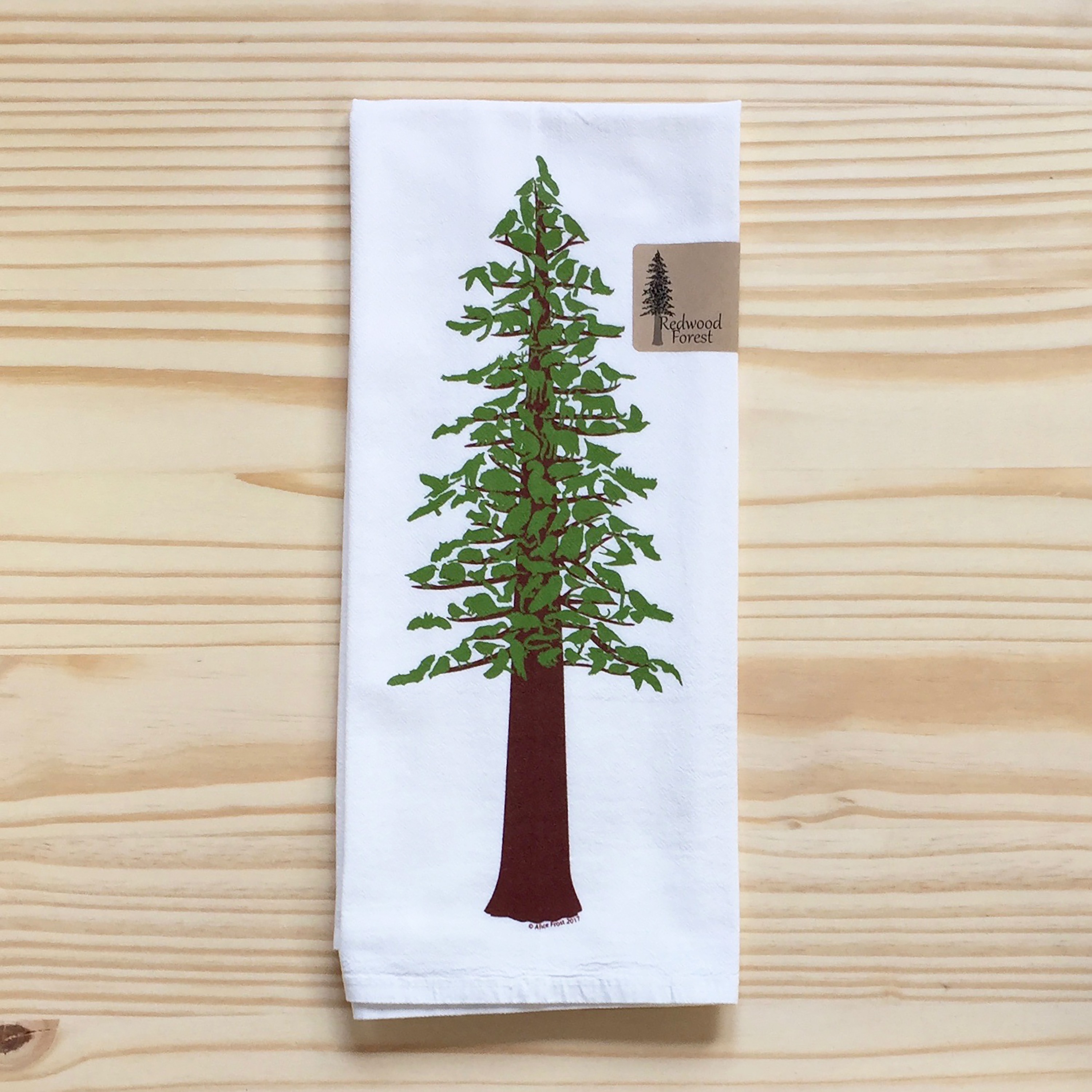 Redwood Tree Tea Towel 389